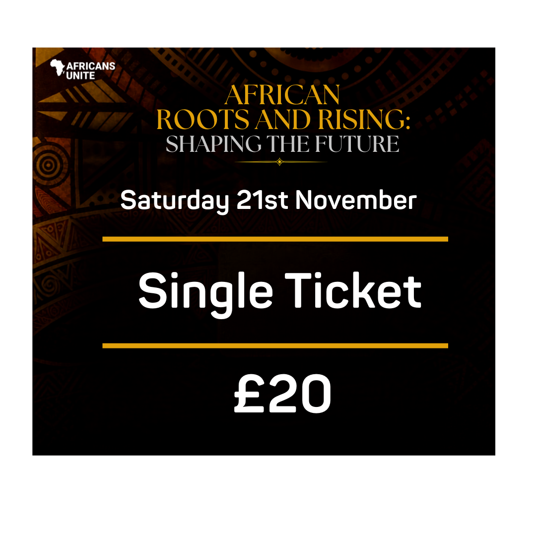 Single Ticket – £20 (1 person)